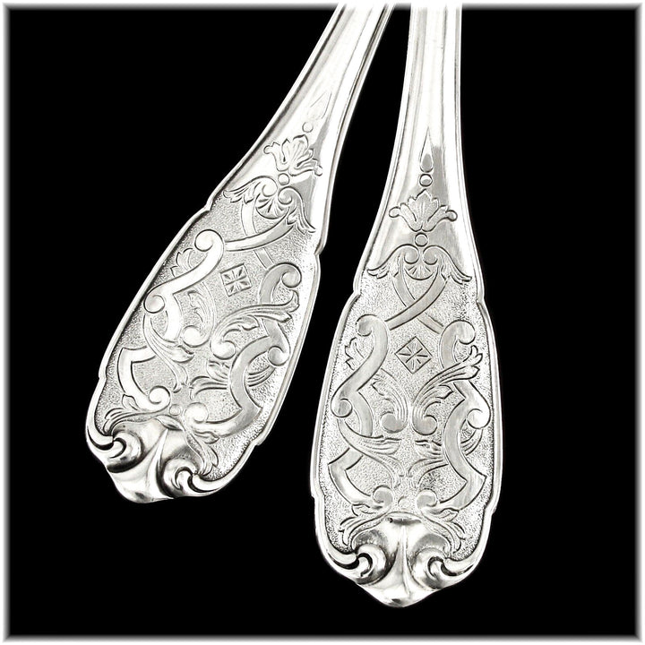 ピュイフォルカ モデル　エリゼ：高級純銀製デザート／アントルメ大皿セット