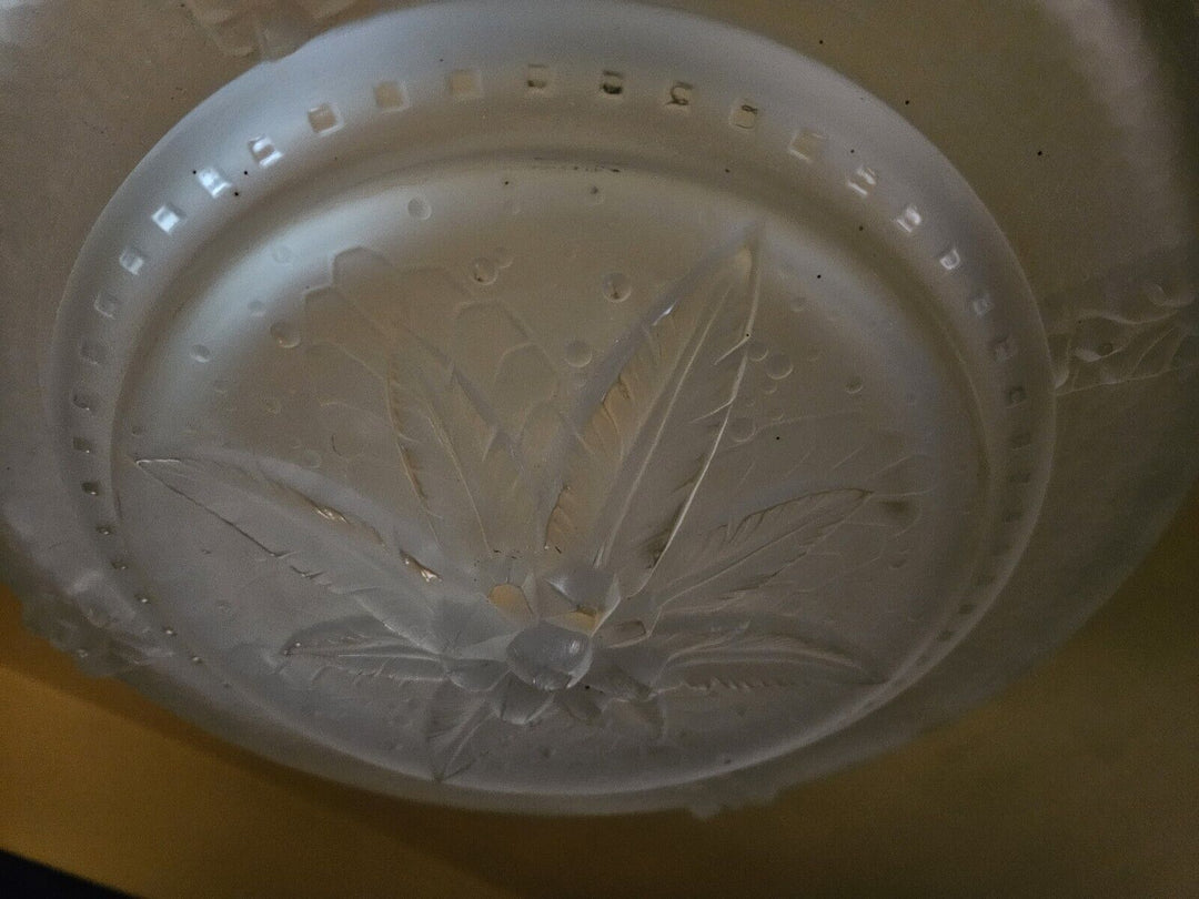 ミューラー兄弟　パンサーが描かれたアールデコ時代のペンダントライト（シャンデリア）