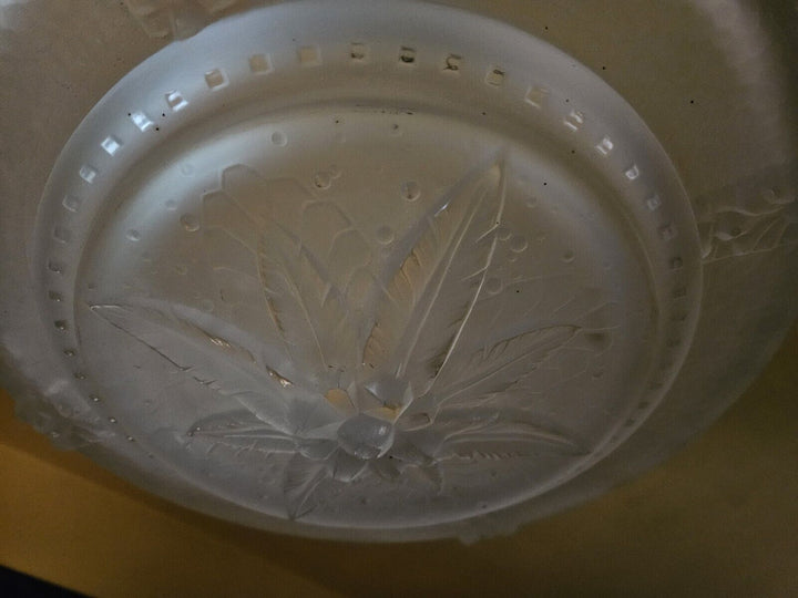 ミューラー兄弟　パンサーが描かれたアールデコ時代のペンダントライト（シャンデリア）