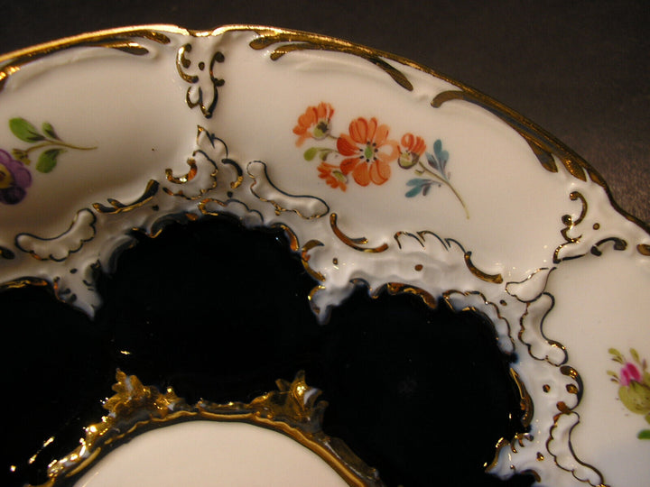 マイセン食器 Bフォーム コバルトと小華と金縁のティーセット