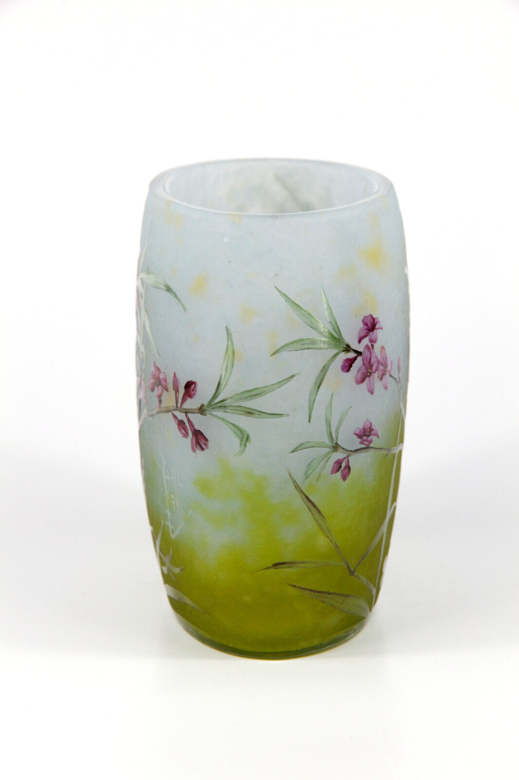 ドーム兄弟（ドームナンシー） 沈丁花が描かれた花瓶 アールヌーボー