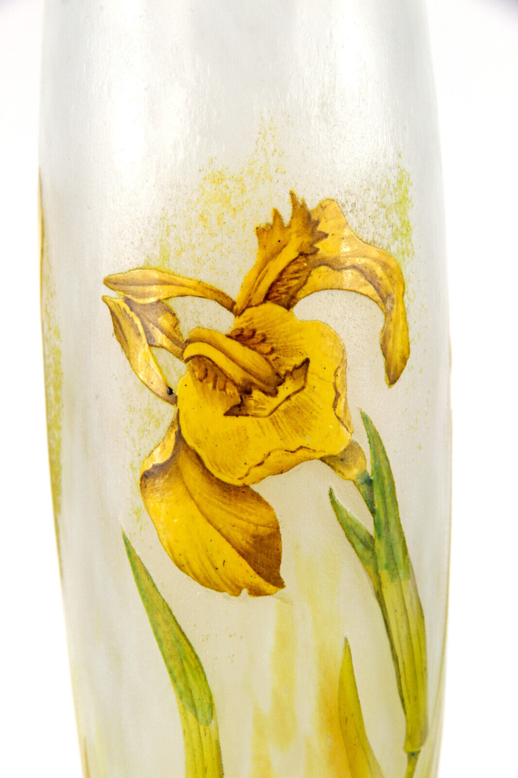 ドーム兄弟（ドームナンシー） アイリスの花が描かれた花瓶 アール