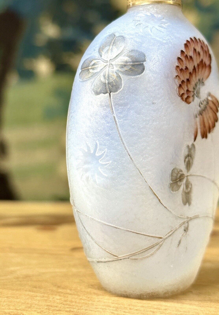 ドーム兄弟（ドームナンシー） 蓮華の花とクローバーの香水瓶