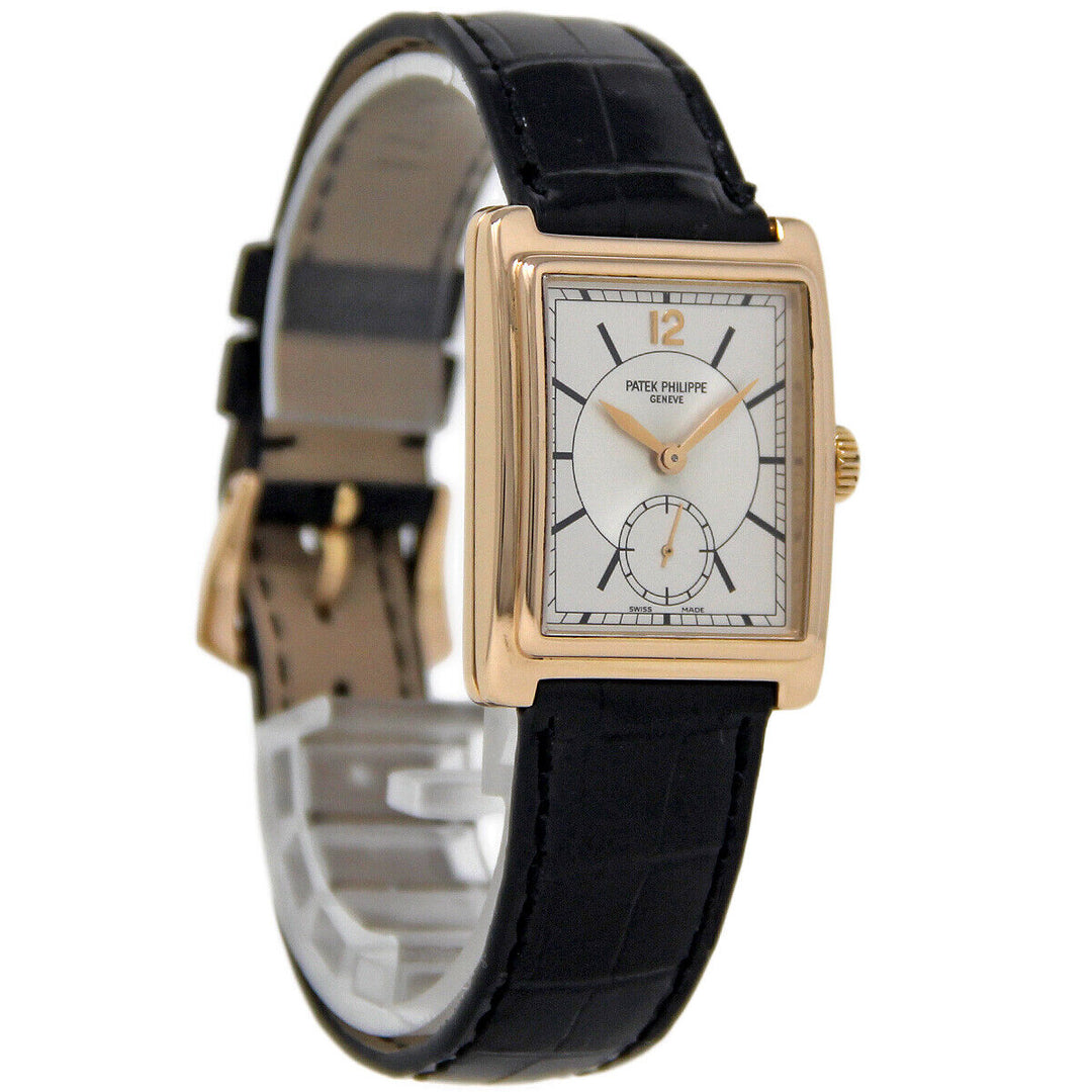 パテック・フィリップ腕時計 ゴンドーロ ref.5010 ゴールド ブラックレザー 手巻き 2YRWARANTY