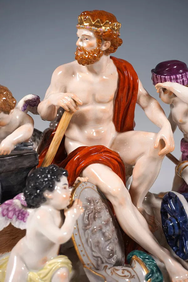 ✤マイセン(Meissen)フィギュリン✤『ワイナリー』 マイセン人形 フィギュリン「火の寓意像」 – アンティーク
