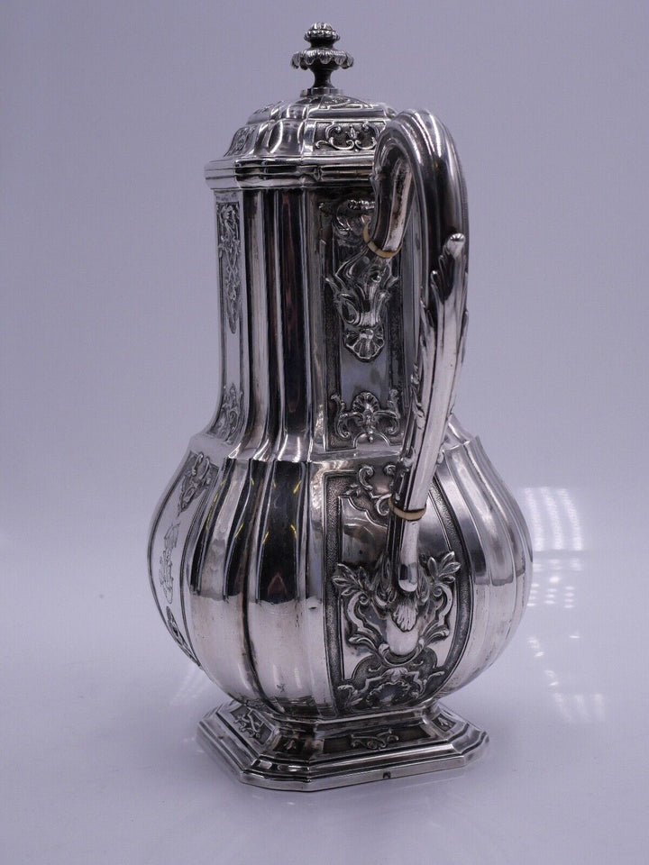 ピュイフォルカ純銀 スターリングシルバーのコーヒーポット  ゴシック様式