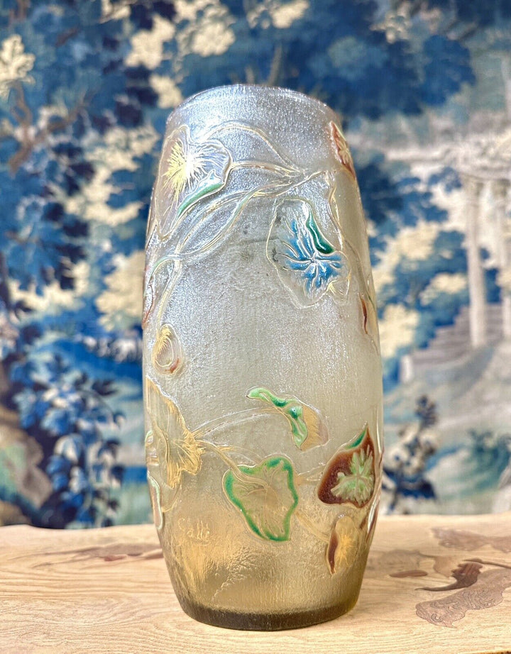 エミールガレの初期作品　キンレンカの花の花瓶