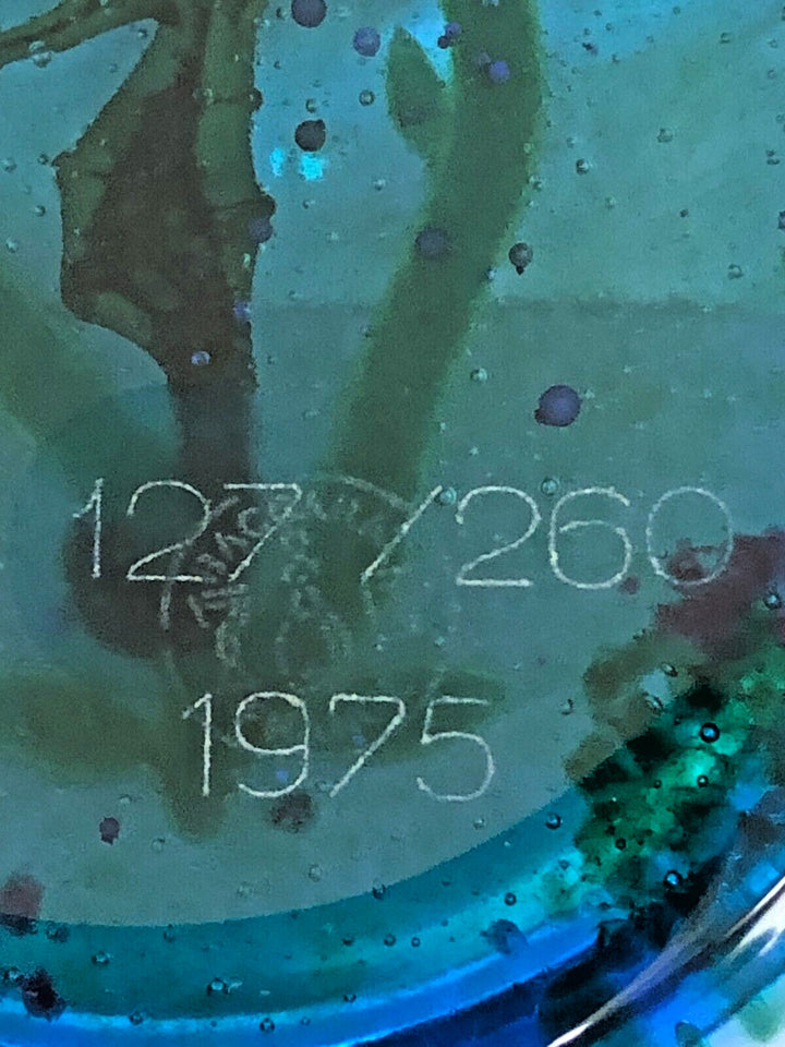 ヴィンテージ バカラ タツノオトシゴ ガラスペーパーウェイト 1975年
