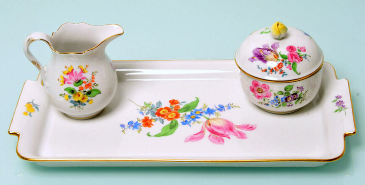 マイセン食器 ３つ花が描かれたティーセット（6人用）