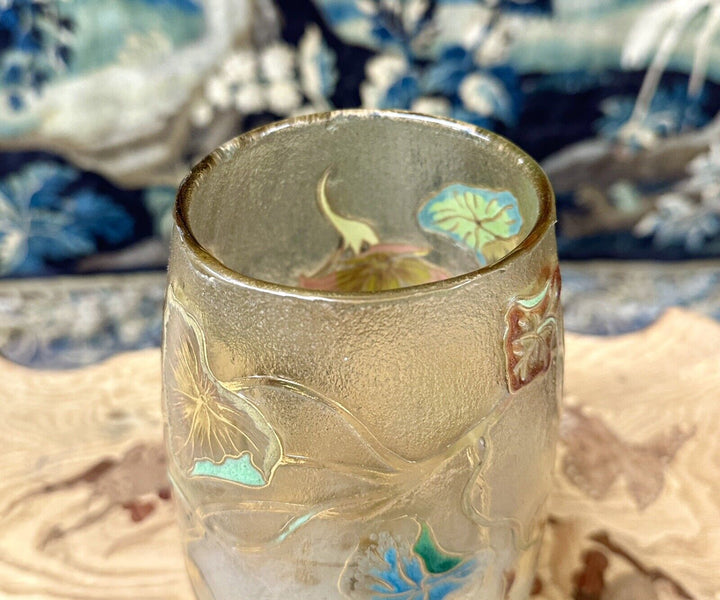 エミールガレの初期作品　キンレンカの花の花瓶