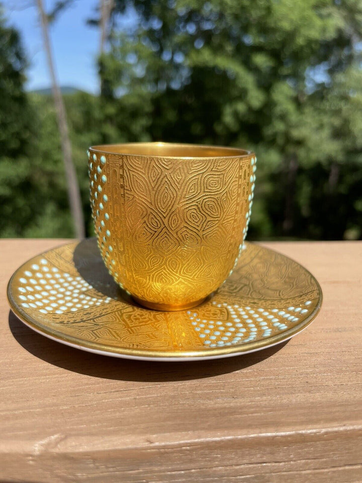 コールポート ターコイズジュエルデミタス カップ＆ソーサー