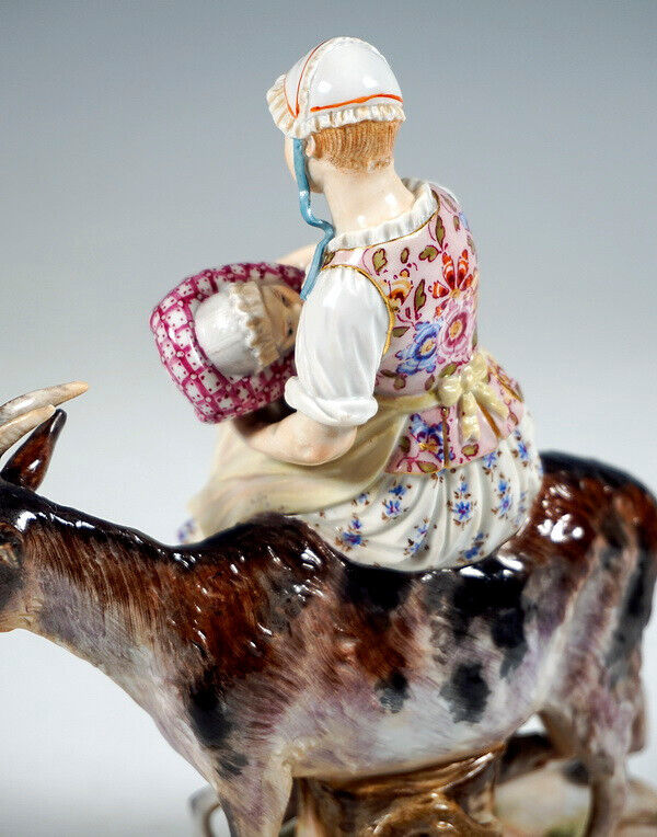 マイセン　羊飼いの女性 MEISSEN マイセン窯『羊飼いの女性』 ｜骨董品買取 緑和堂