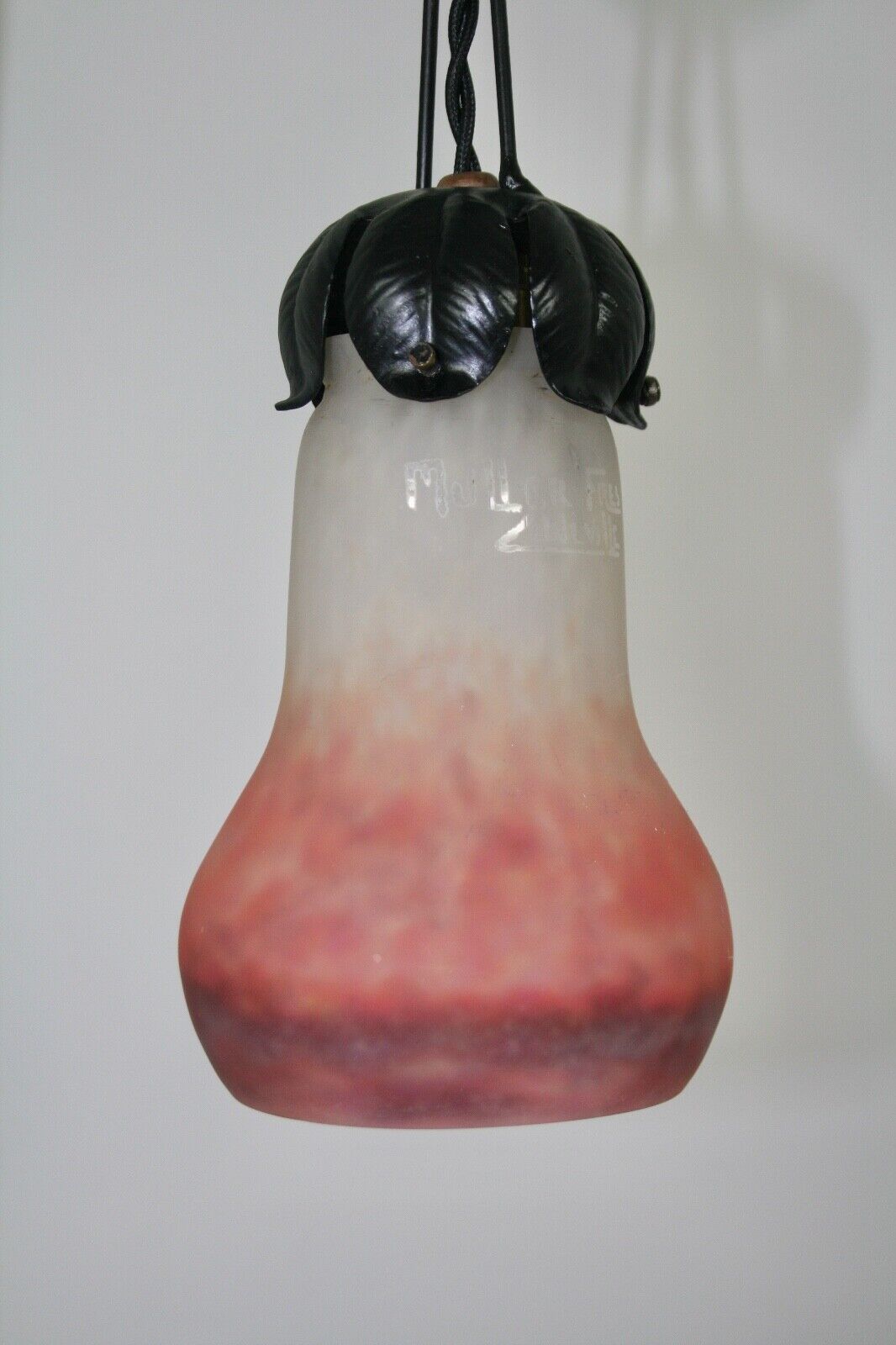 ミューラー兄弟 アールヌーボー調テーブルランプ 鍛鉄 1905-1920年頃の作品