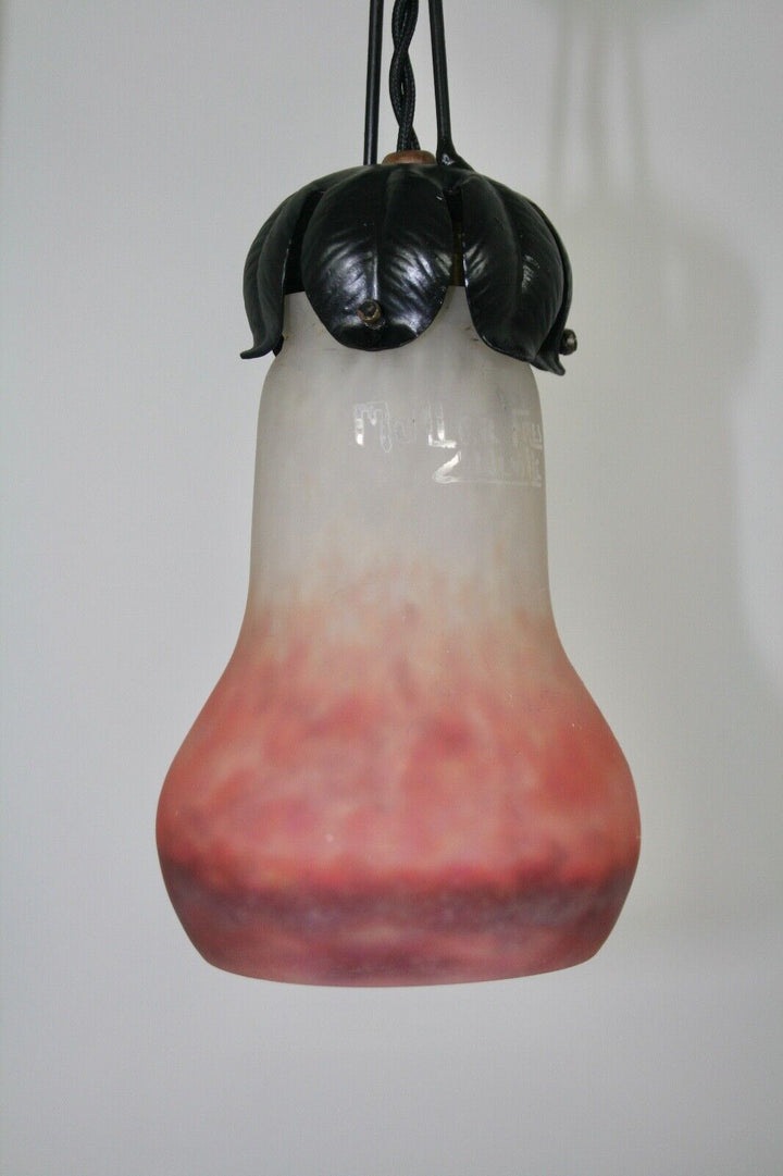 ミューラー兄弟 アールヌーボー調テーブルランプ 鍛鉄 1905-1920年頃の作品