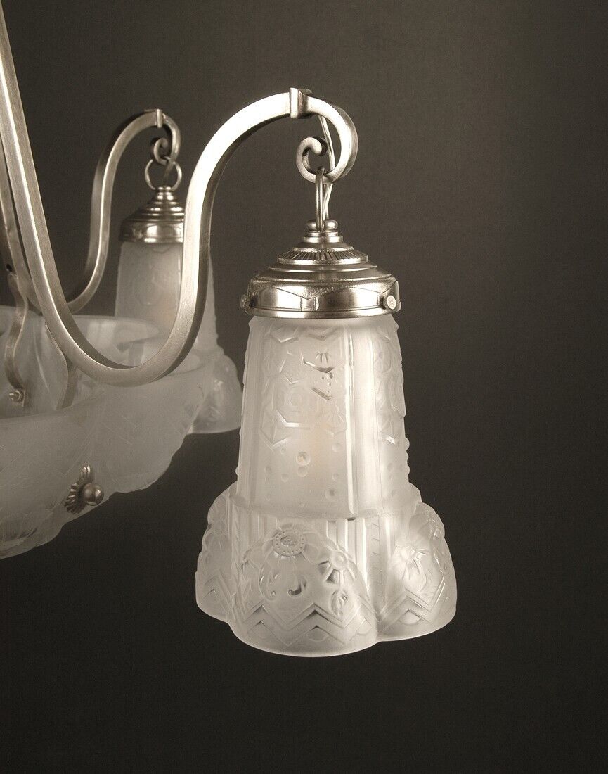 ミューラー✨アールデコ時代 ミューラー双灯テーブルランプ アールデコ フランス製