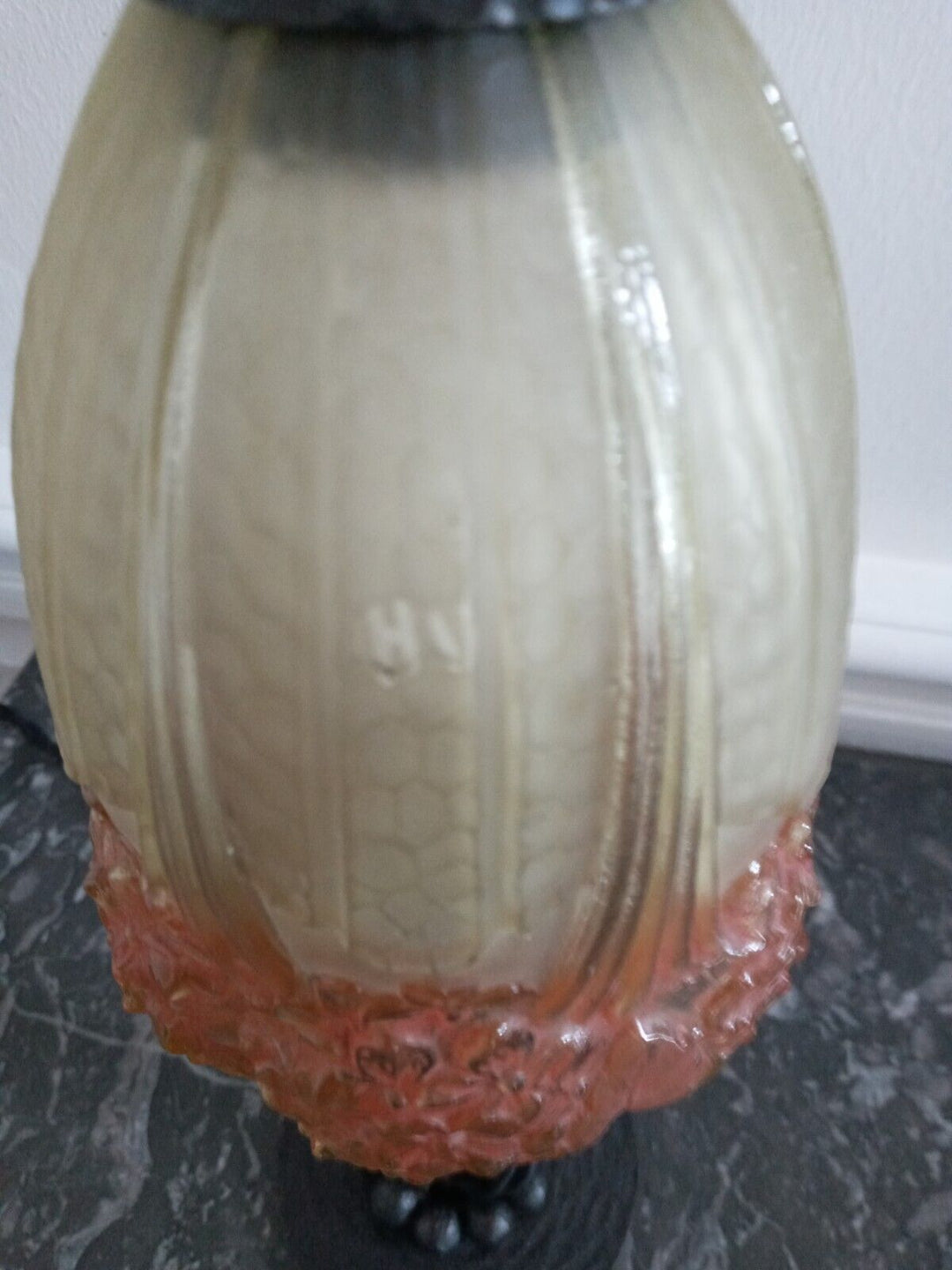 エティエ・ヴァンソン&ミューラー兄弟の紫陽花の花のアールデコランプ