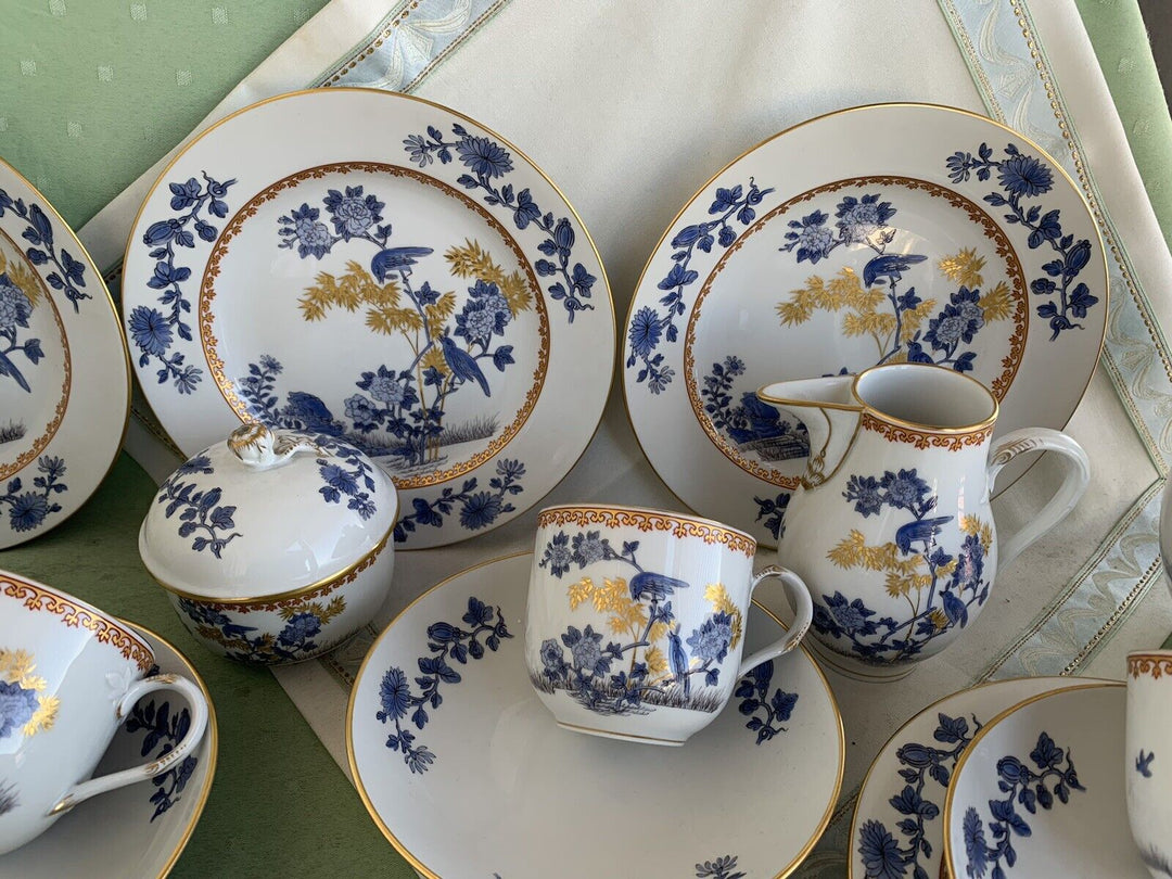 マイセン食器（古マイセン）鳥の絵と牡丹の花のコーヒーカップセット