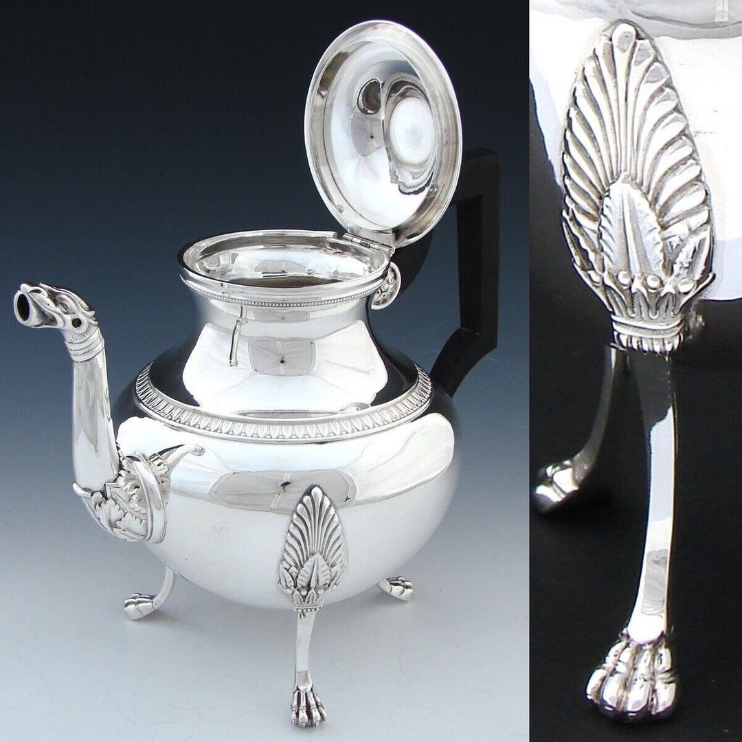 オディオ ホール スターリングシルバー 王族御用達コーヒー＆ティーセット4点