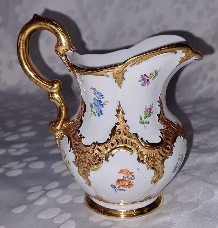 マイセン　Bフォーム食器セット  華麗な花が描かれたコーヒーセット 21点 ホワイト 1934年頃