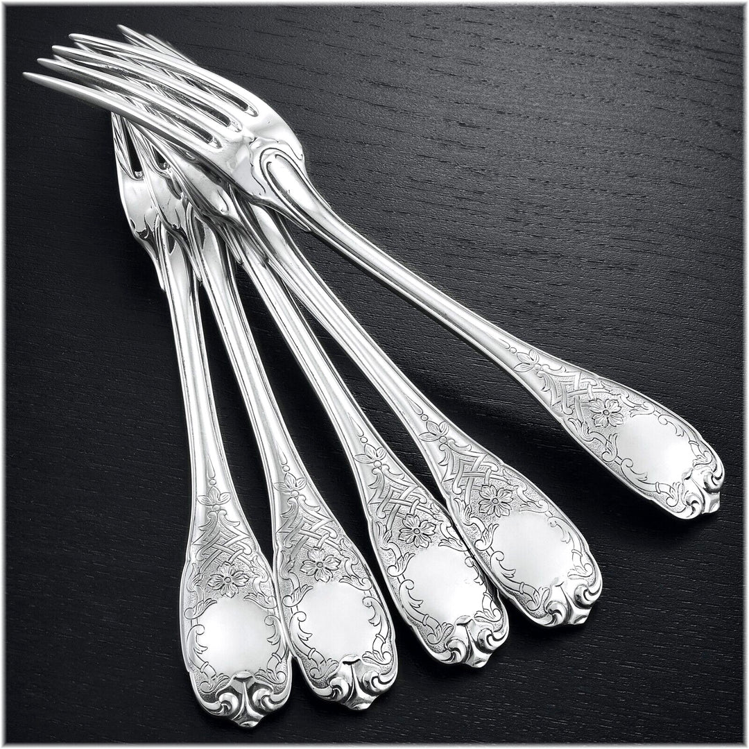 ピュイフォルカ モデル　エリゼ：高級純銀製デザート／アントルメ大皿セット