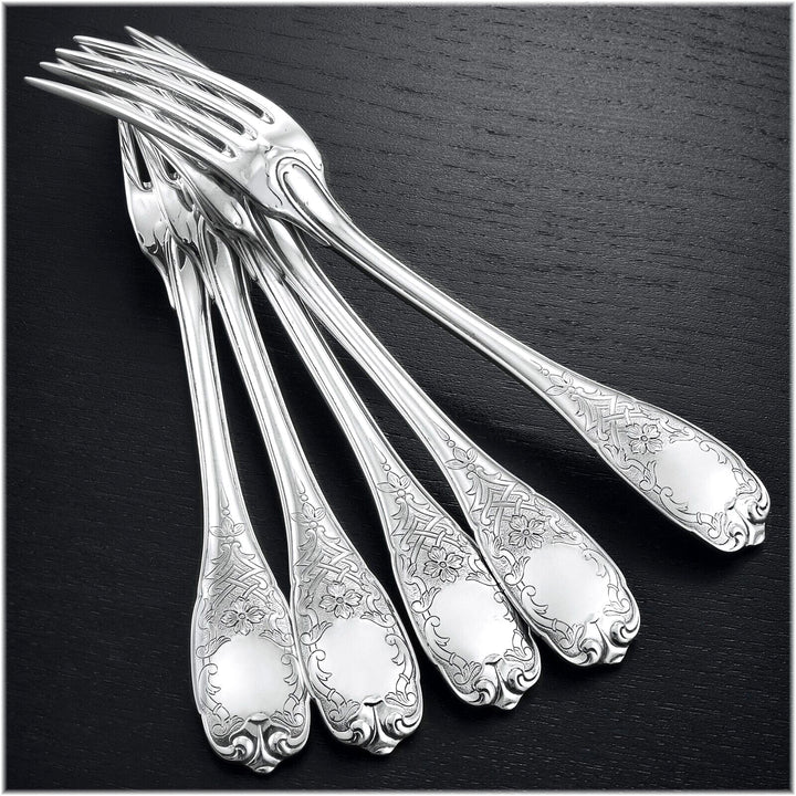 ピュイフォルカ モデル　エリゼ：高級純銀製デザート／アントルメ大皿セット