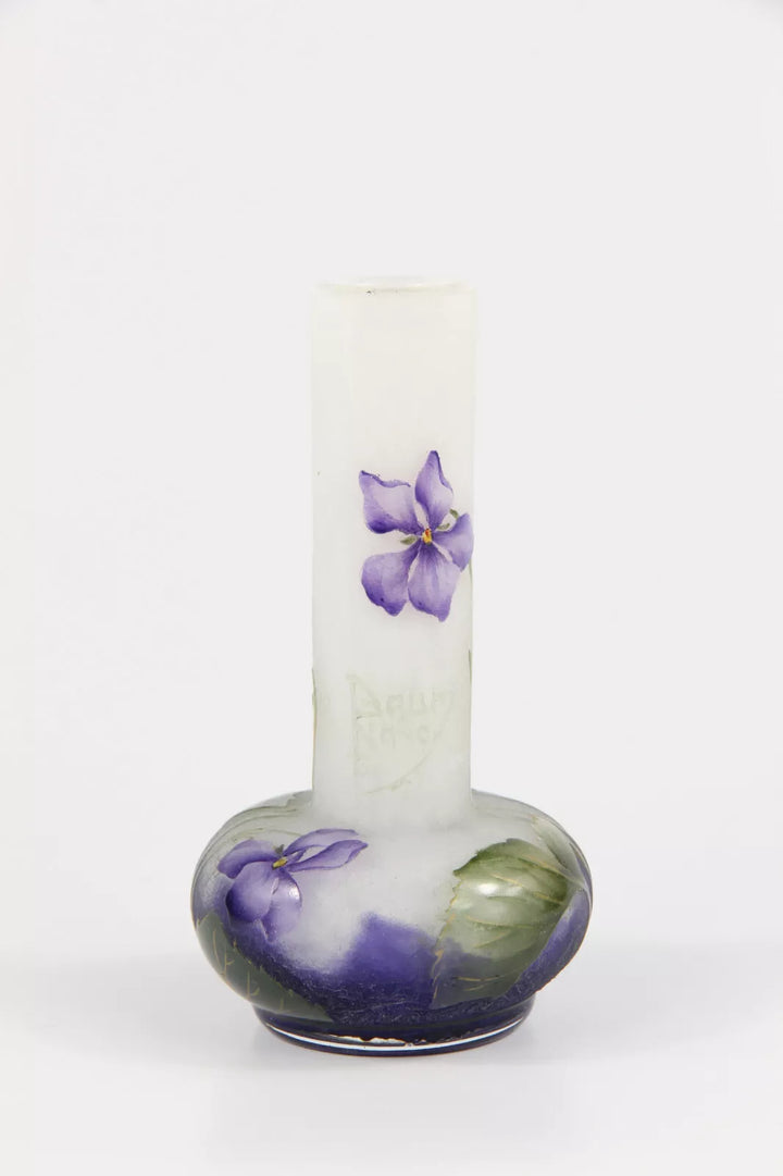 ドーム兄弟（ドームナンシー）スミレの花が描かれた花瓶