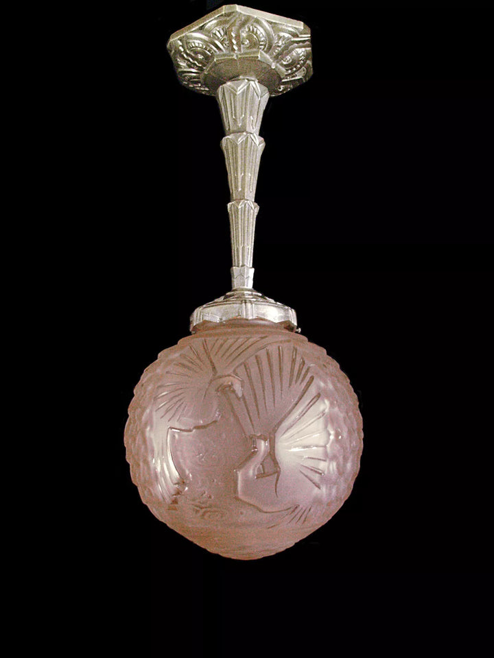 メイデナー&ミューラー兄弟 アールデコ調吊り下げ式天井ランプ