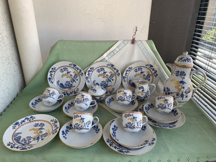 マイセン食器（古マイセン）鳥の絵と牡丹の花のコーヒーカップセット