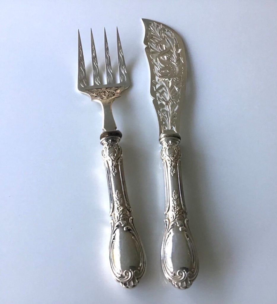 ピュイフォルカ】 純銀 スターリング／フィッシュナイフ＆フォーク