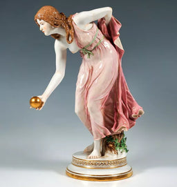 A1170-5/MEISSEN/マイセン/羊飼いの女/陶器人形/フィギュリン