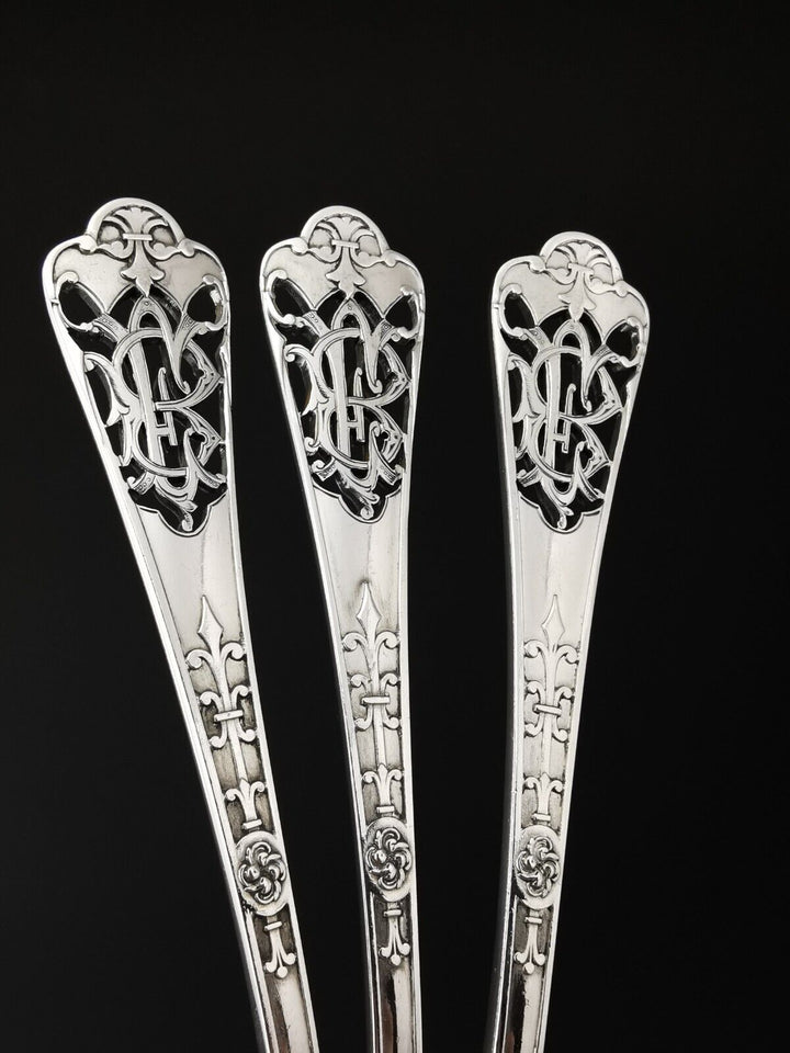 ピュイフォルカ シルバー オイスターフォーク6本セット フェール・ド・ランス モデル