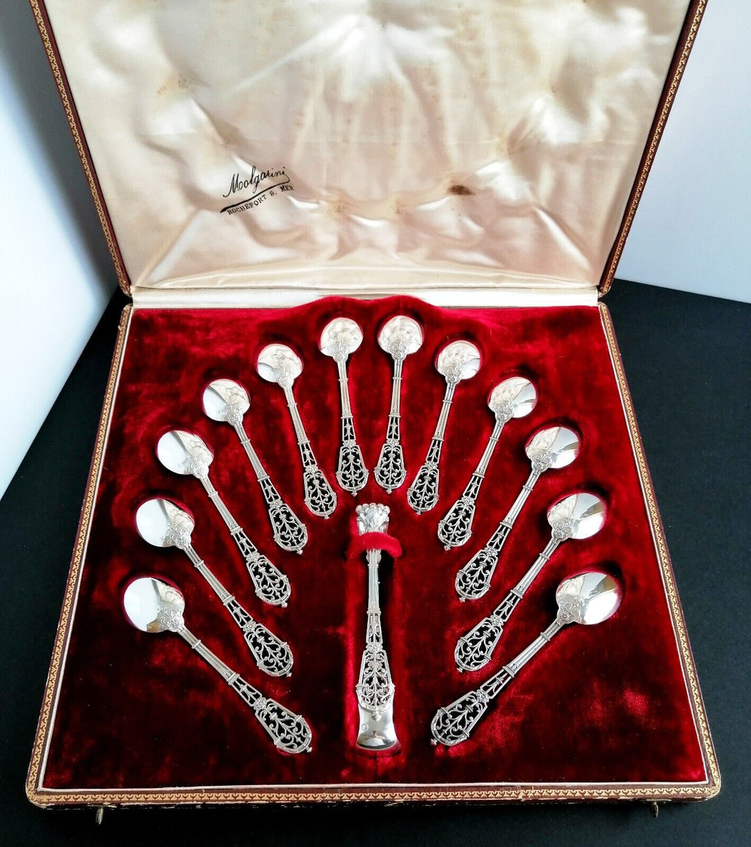 ピュイフォルカ フレンチ スターリングシルバー ゴシックルネッサンス フラットウェアセット