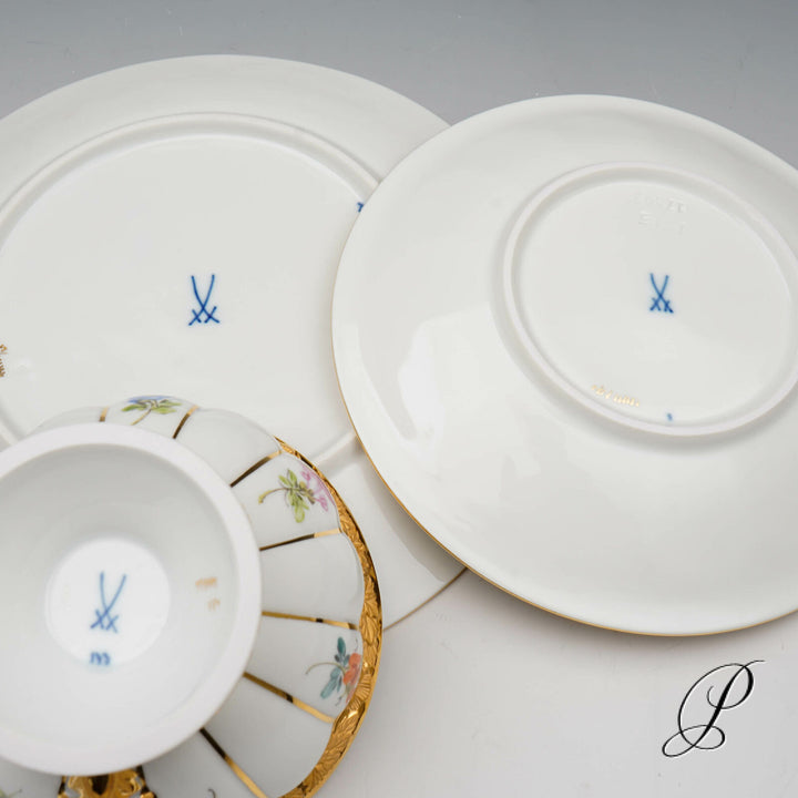 マイセンカップ　Xフォーム　カップ＆ソーサー＆プレート２