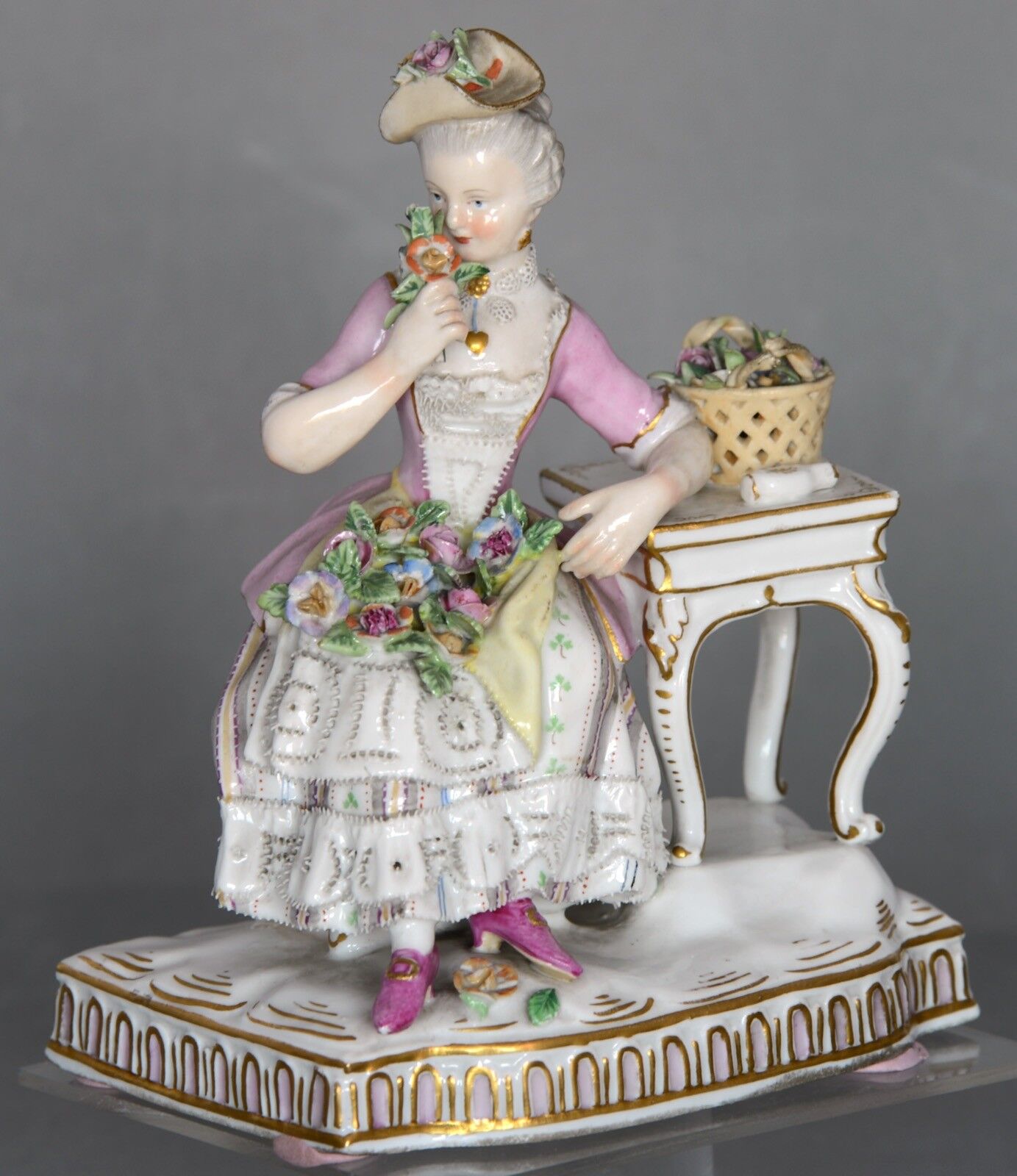 マイセン人形（フィギュリン） 「五感の寓意」シリーズ5点セット 1850