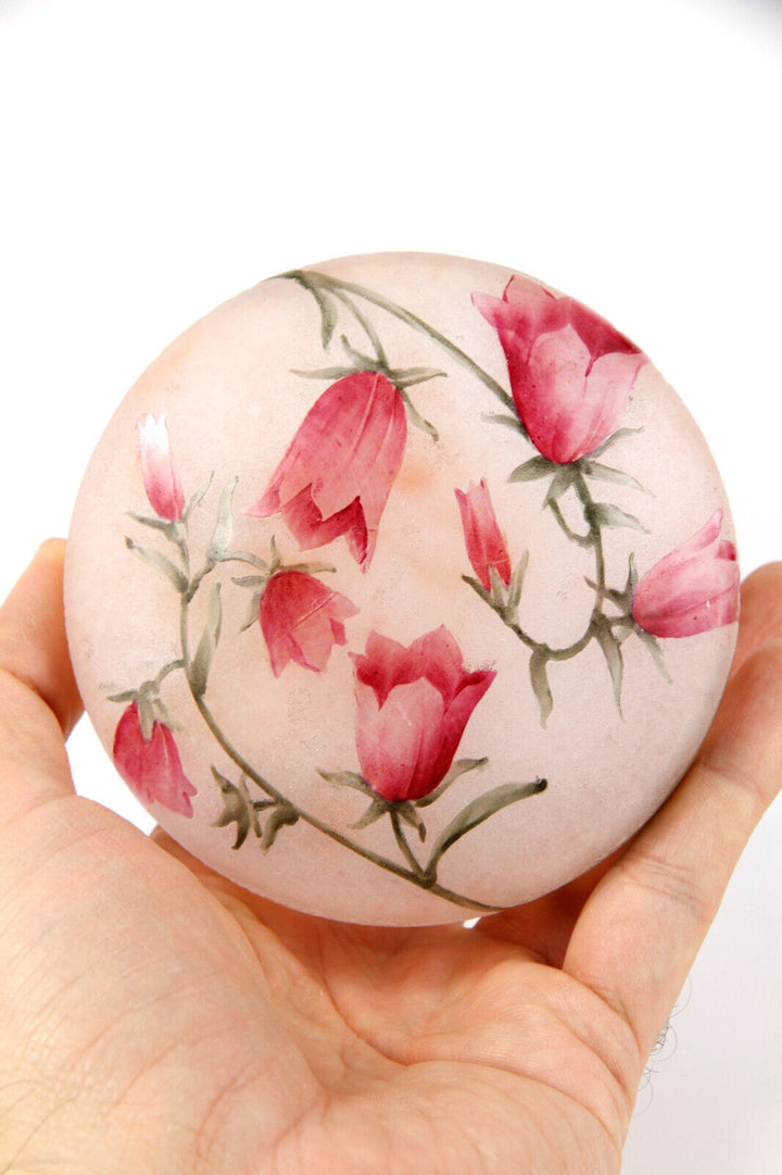 ドーム兄弟(ドームナンシー) カンパニュラの花が描かれた小物入れ（ボンボニエール） 1910年頃の作品