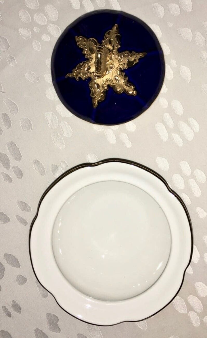 マイセン Bフォーム 華麗な花が描かれたコーヒーセット 21点 コバルト