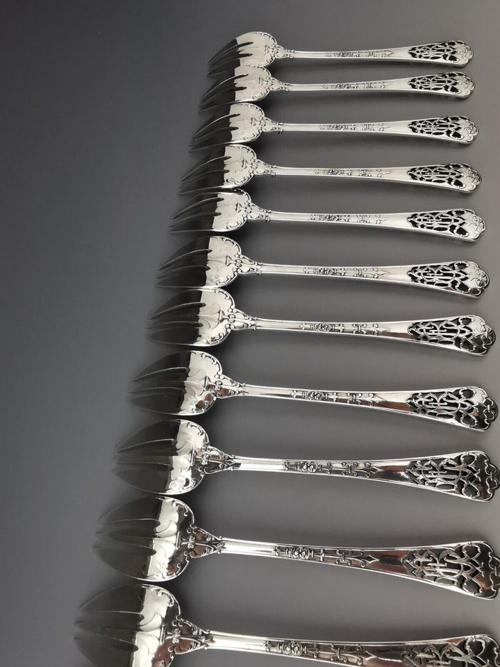 ピュイフォルカ シルバー オイスターフォーク6本セット フェール・ド・ランス モデル