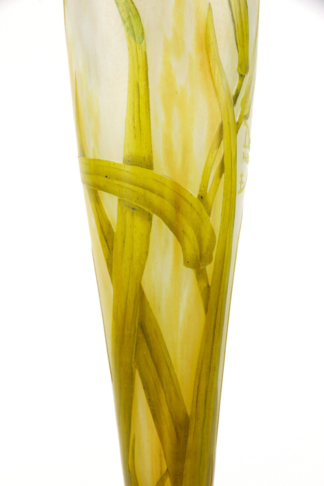 ドーム兄弟（ドームナンシー） アイリスの花が描かれた花瓶 アール