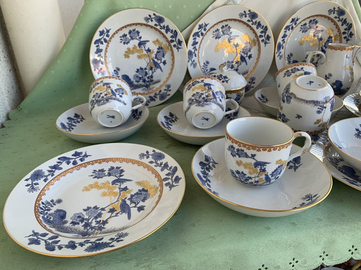 マイセン食器（古マイセン）鳥の絵と牡丹の花のコーヒーカップセット