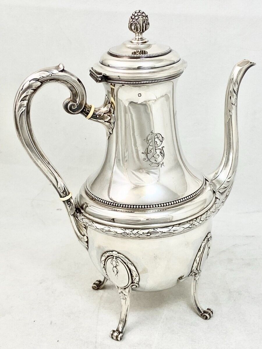 ピュイフォルカ フレンチ 純銀 コーヒー/ティーポット – アンティーク