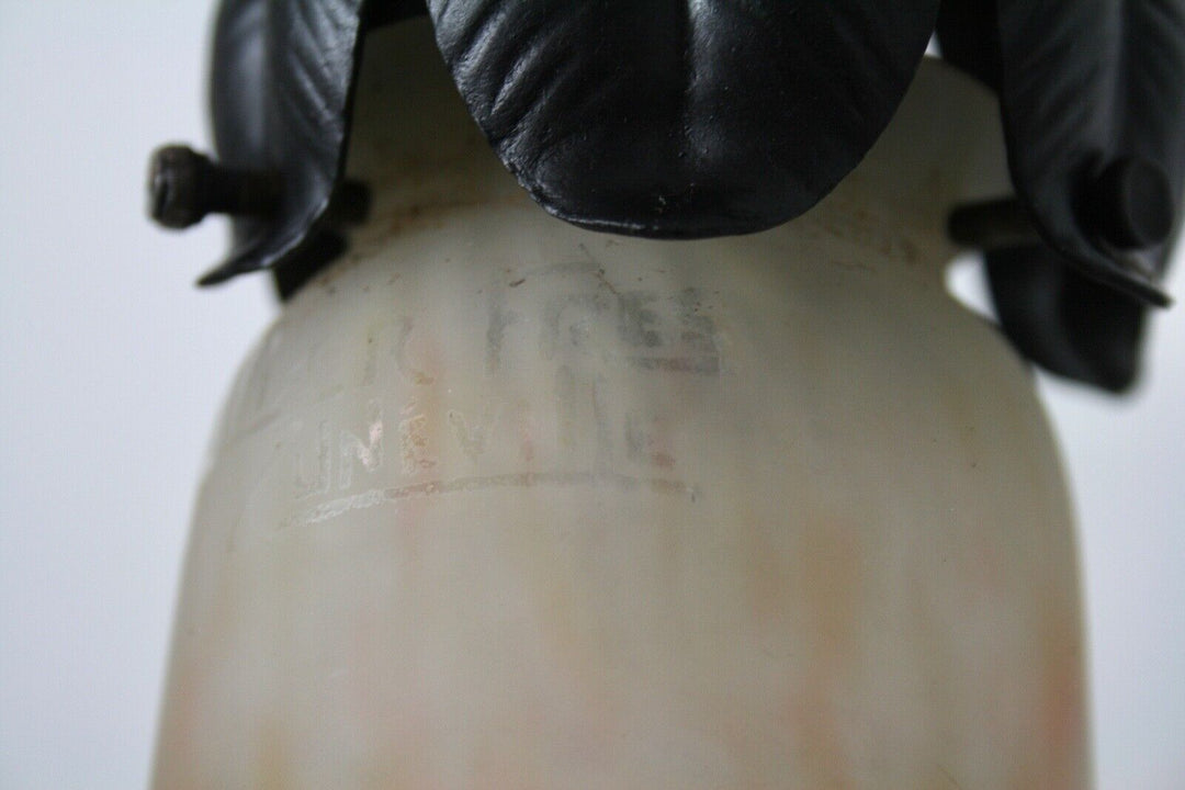 ミューラー兄弟 アールヌーボー調テーブルランプ 鍛鉄 1905-1920年頃の作品