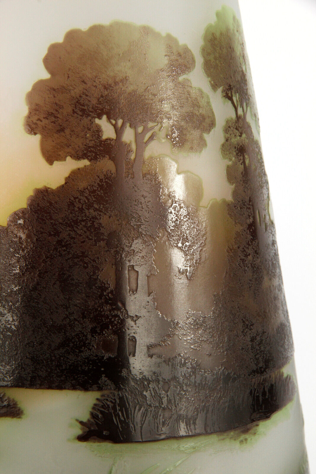 エミールガレ 湖水風景の幻想的な花瓶 アールヌーボー期の作品