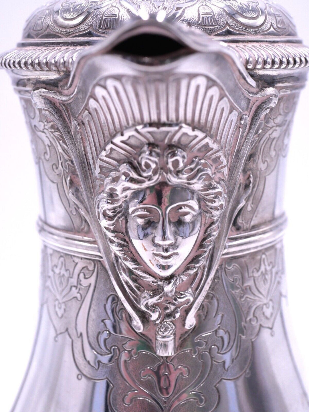 カルディヤック スターリングシルバー コーヒーポット  ルネサンス マスカロン