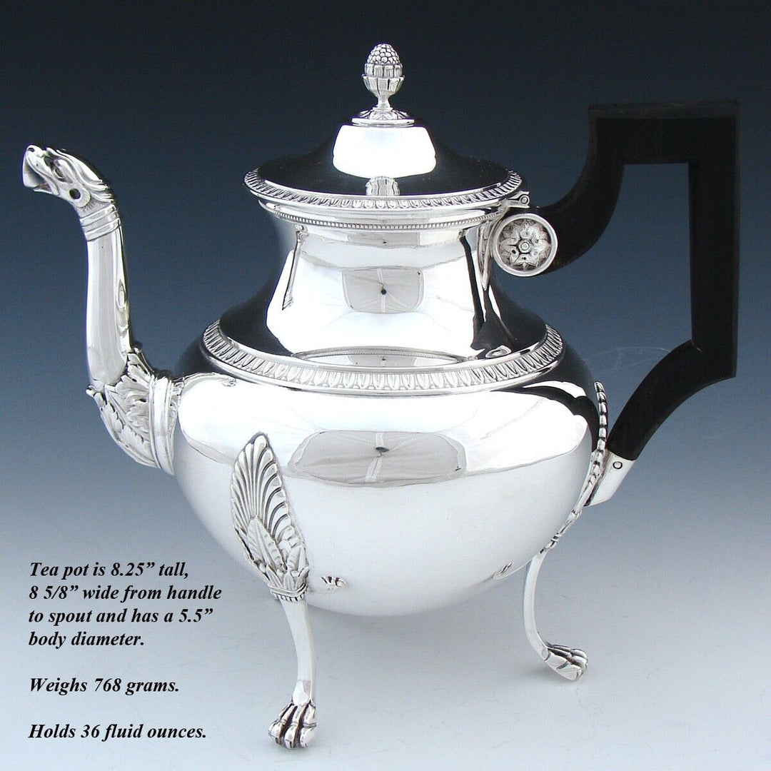 オディオ ホール スターリングシルバー 王族御用達コーヒー＆ティーセット4点