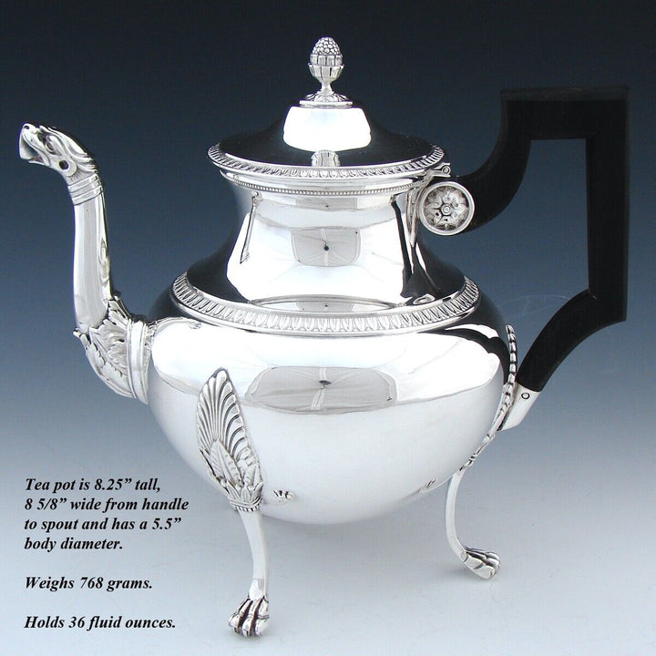 オディオ ホール スターリングシルバー 王族御用達コーヒー＆ティーセット4点