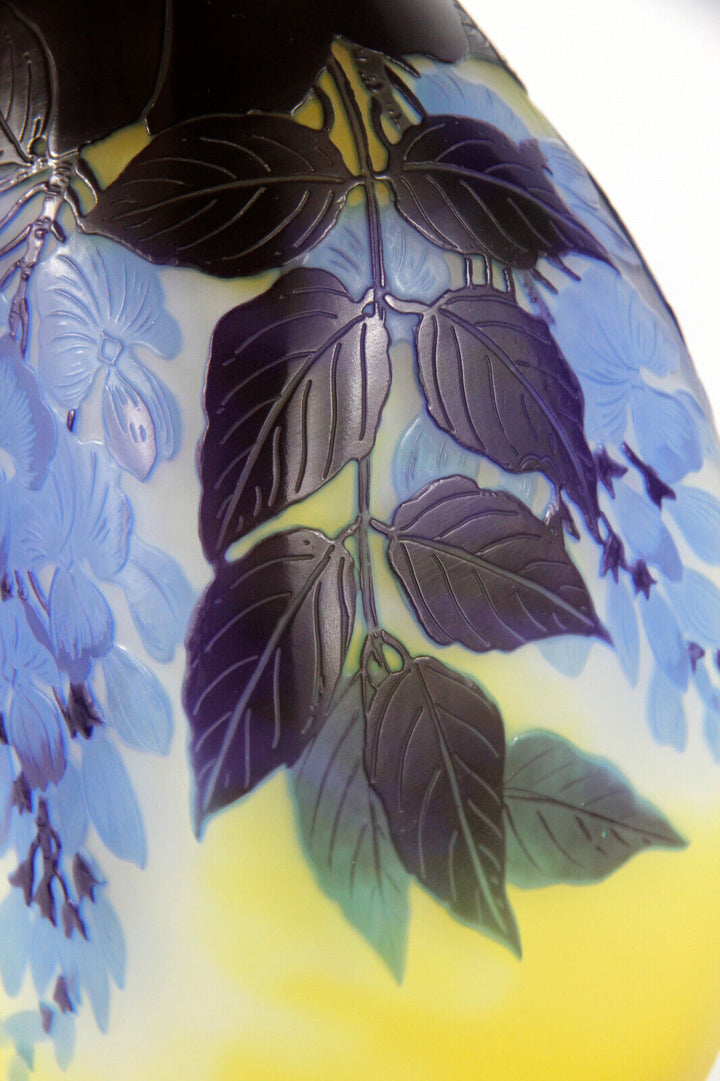 エミールガレ 藤の花が描かれた花瓶 アールヌーボー 1925年頃の作品