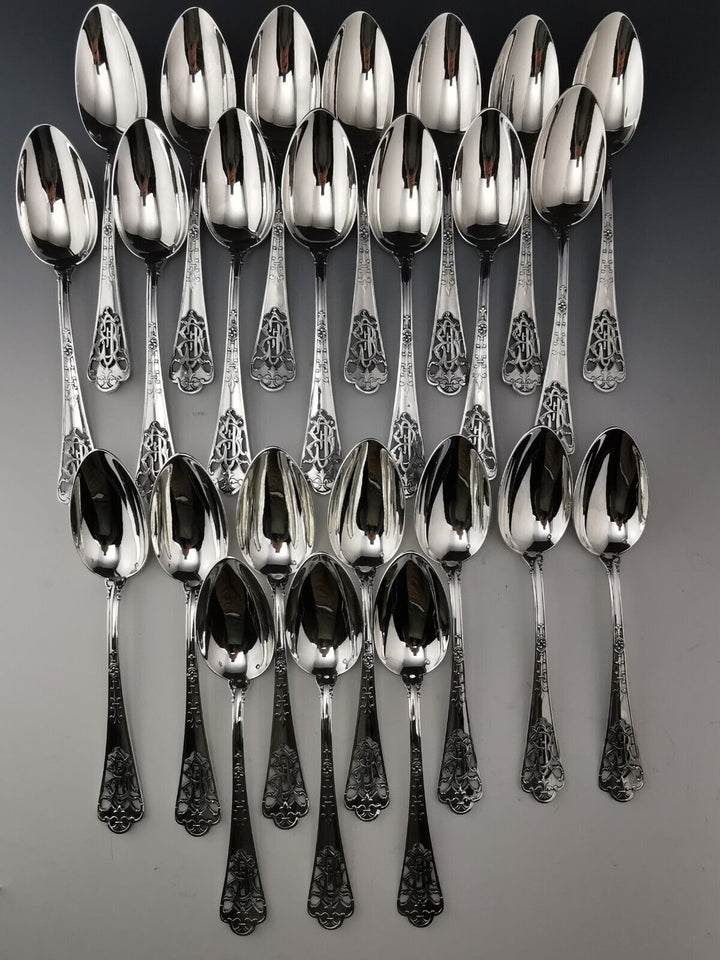 ピュイフォルカ　テーブルスプーン6本セット フェール・ド・ランス モデル