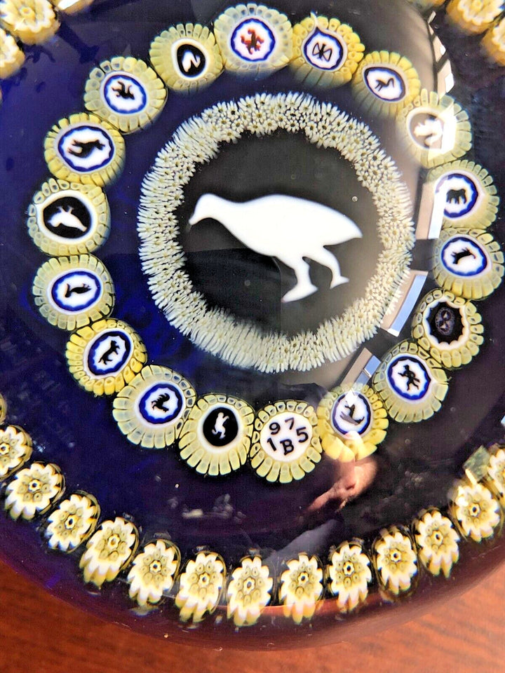 ヴィンテージ バカラ 雄鶏のガラスペーパーウェイト 1975年