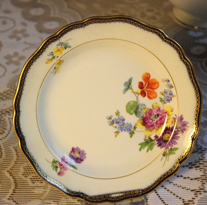 マイセン食器 Aカンテ フラワーブーケのコーヒーカップセット 4人用 １級品