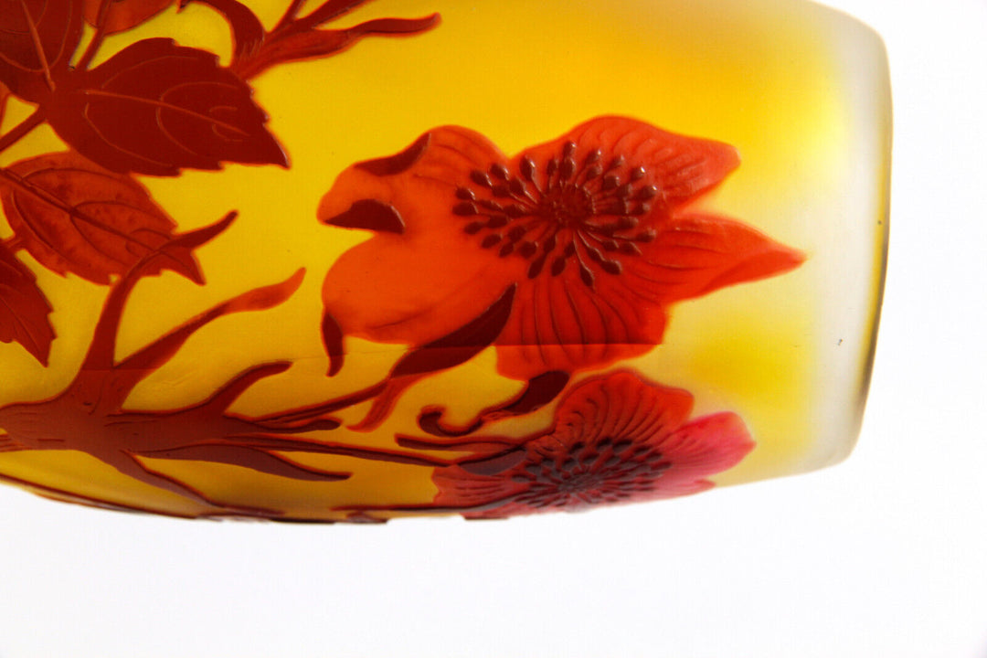 エミールガレ アネモネの花のアールヌーボー時代に作られた花瓶